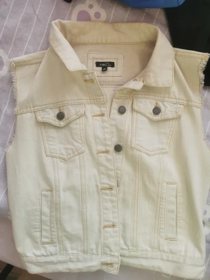 Rue 21 Denim Vest - Size M thumbnail