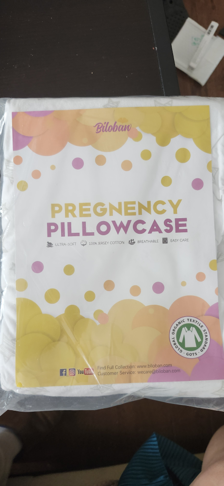 Biloban Pregnancy Pillow and additional Cover - White Star, New - photo 2