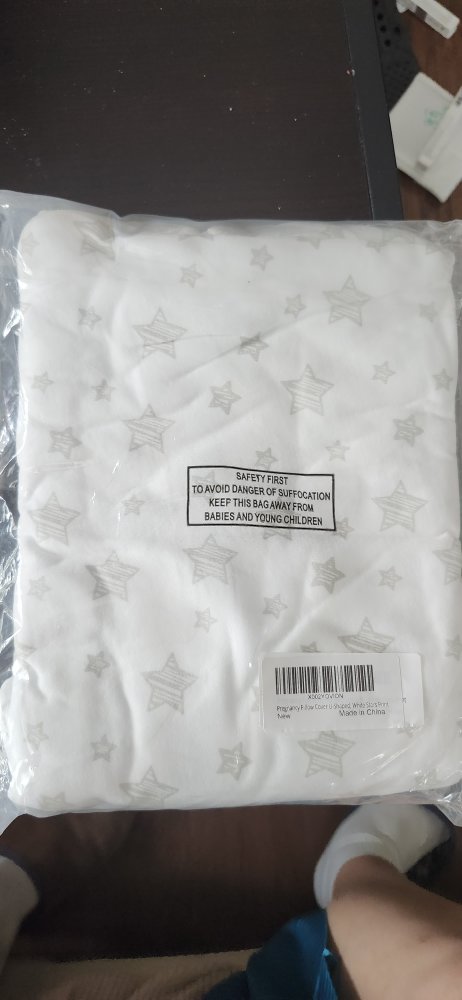 Biloban Pregnancy Pillow and additional Cover - White Star, New - photo 3