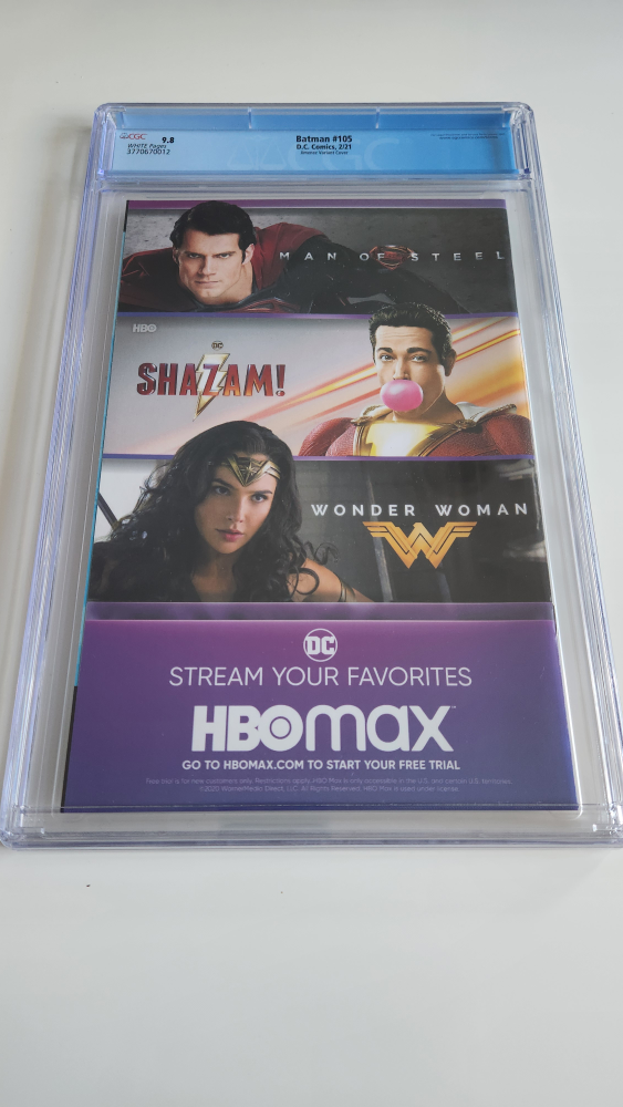 Batman Vol 3 #105 1:25 CGC 9.8 Graded Comic Book - photo 2