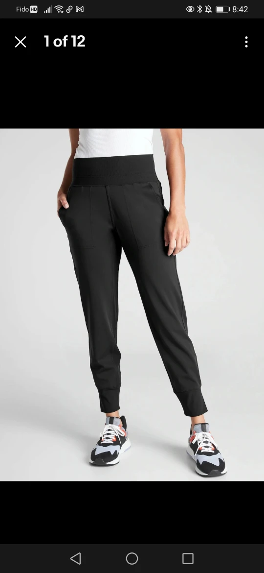 athleta large joggers like new
