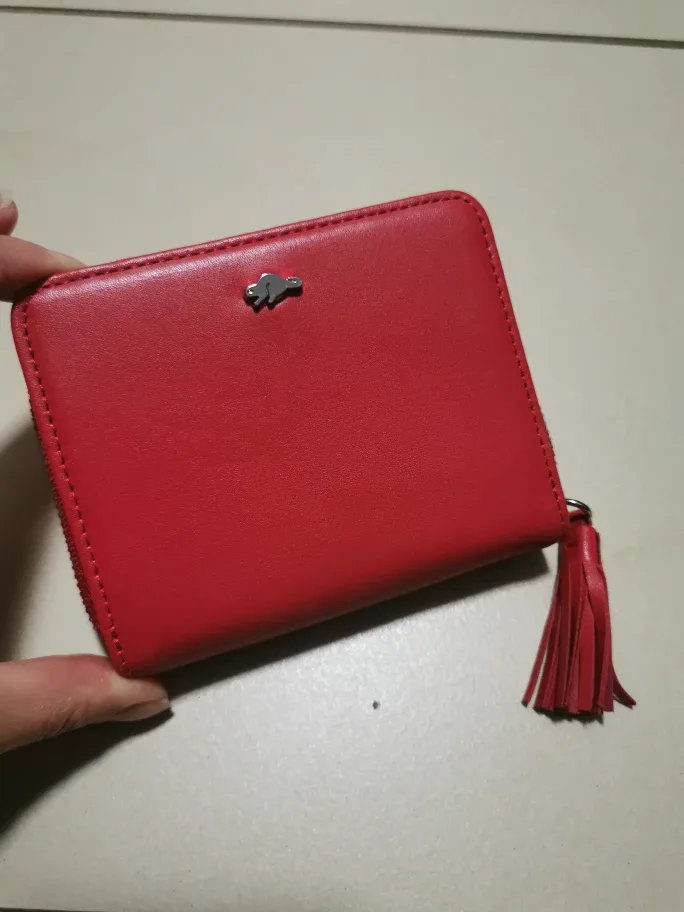 Roots Red Leather Zip Around Wallet image indicator(5)