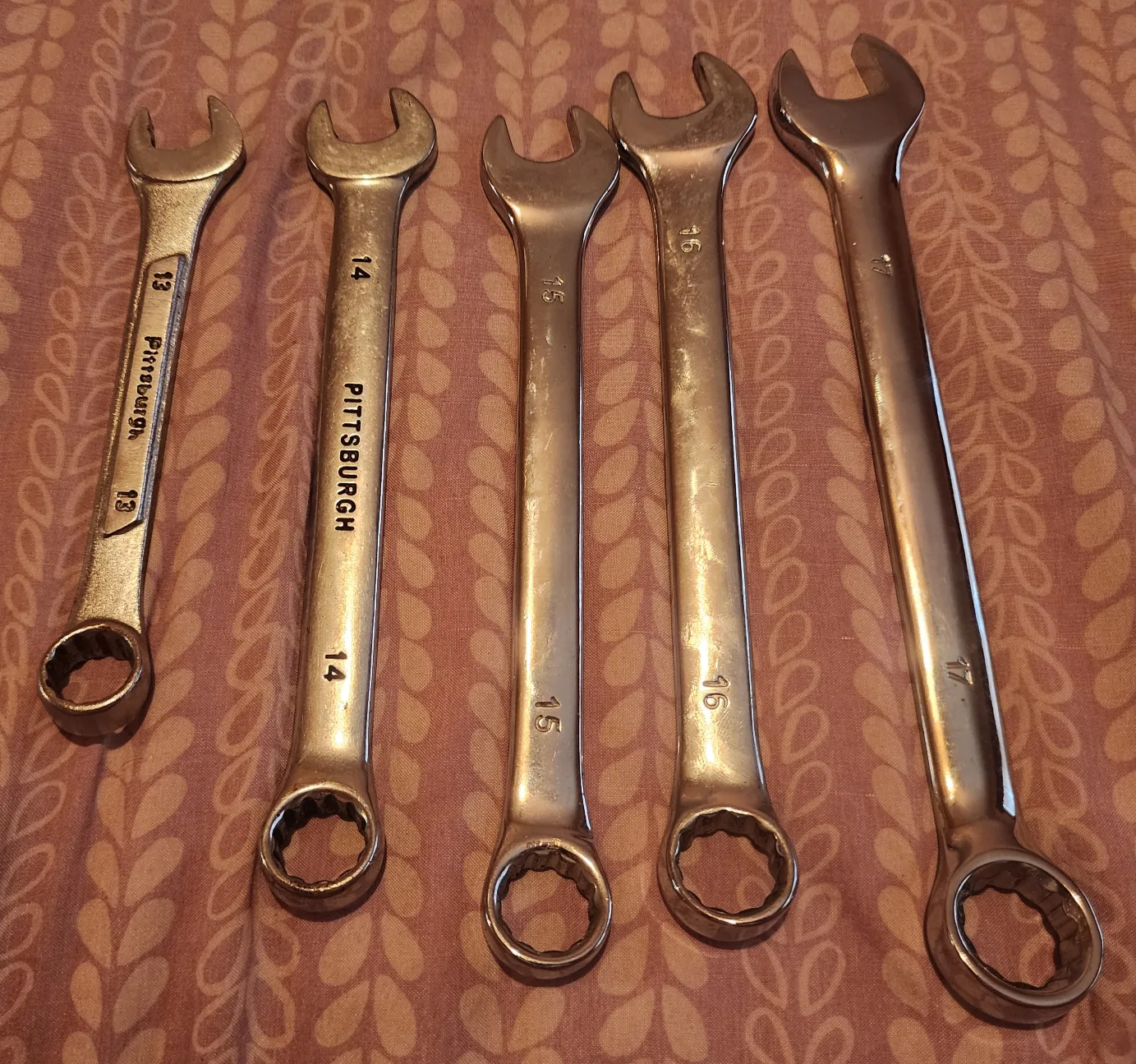 Pittsburgh Chrome Vanadium Wrenches (Sizes 8mm-17mm) CASH ONLY thumbnail