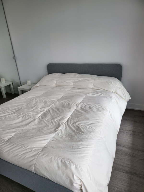 IKEA Queen Bed Frame & Mattress - photo 4