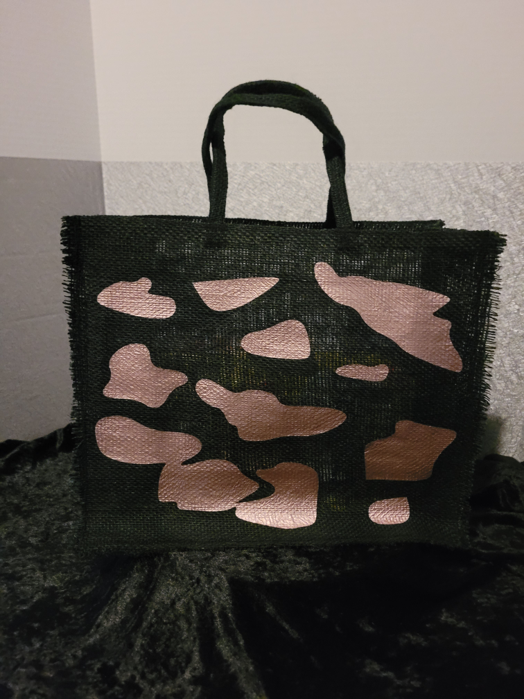 Handmade Tote Bag - Black & Bronze - photo 2