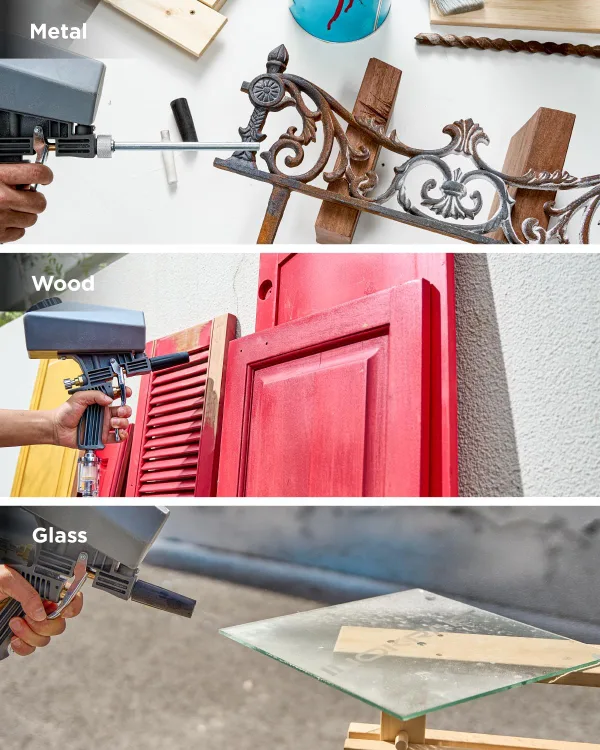 Portable Sand Blaster Gun Kit BNIB image indicator(5)