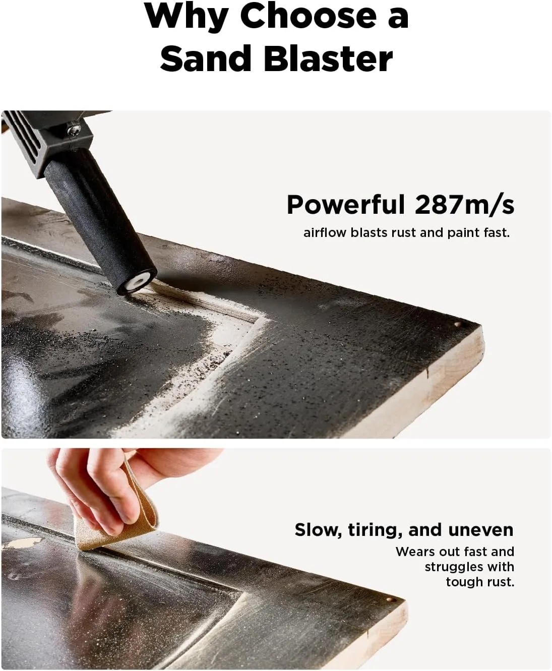 Portable Sand Blaster Gun Kit BNIB image indicator(6)