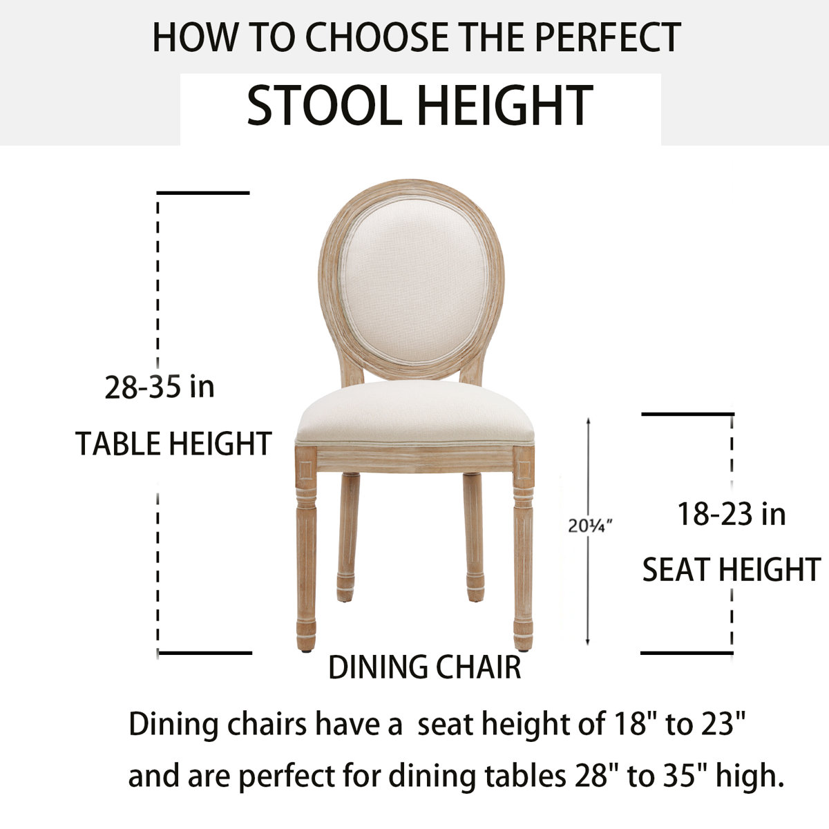 Dining Chair with Beige Fabric Seat - photo 2