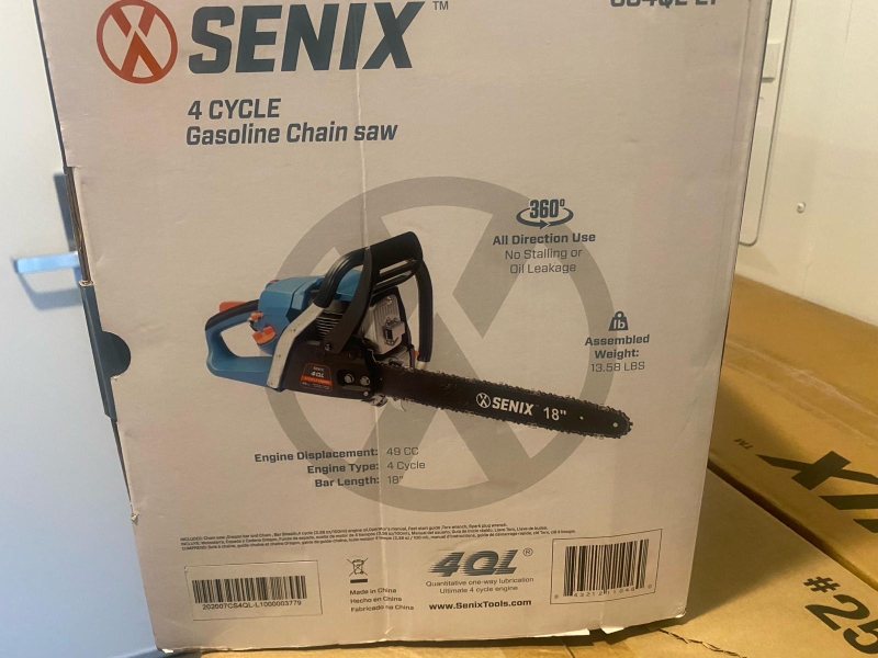 SENIX 4-Cycle Gasoline Chainsaw - 18" Bar - photo 2