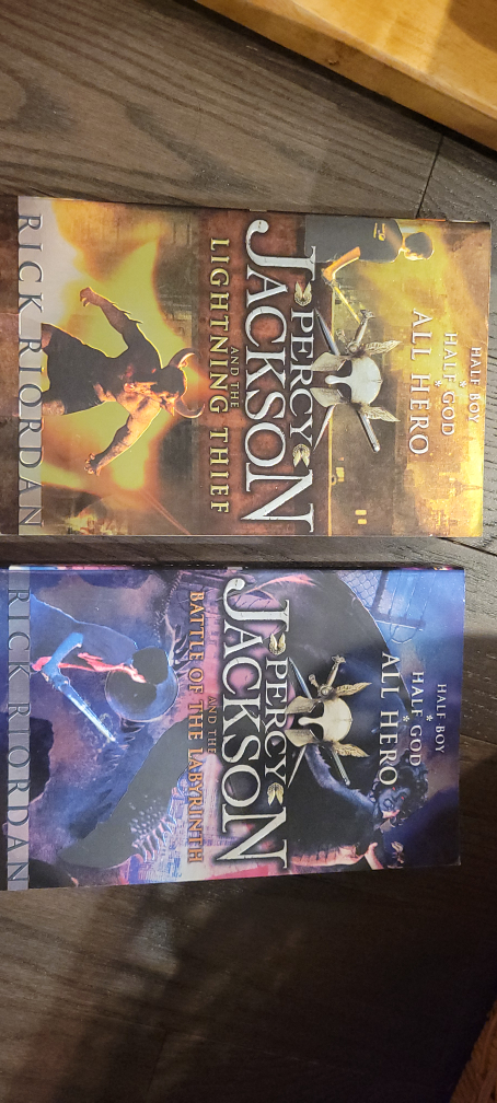 Percy Jackson Books: Lightning Thief & Labyrinth