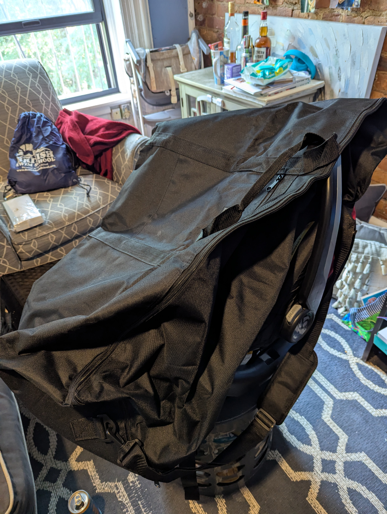 Kiddopotamus Car Seat Travel Bag - Black