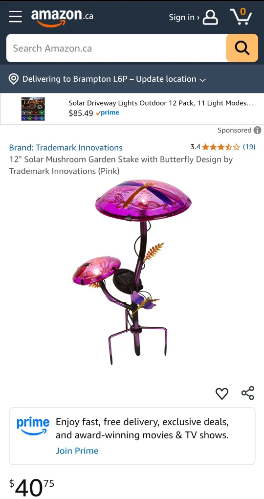 Brand New Pink Dragonfly Solar Decor image indicator(3)