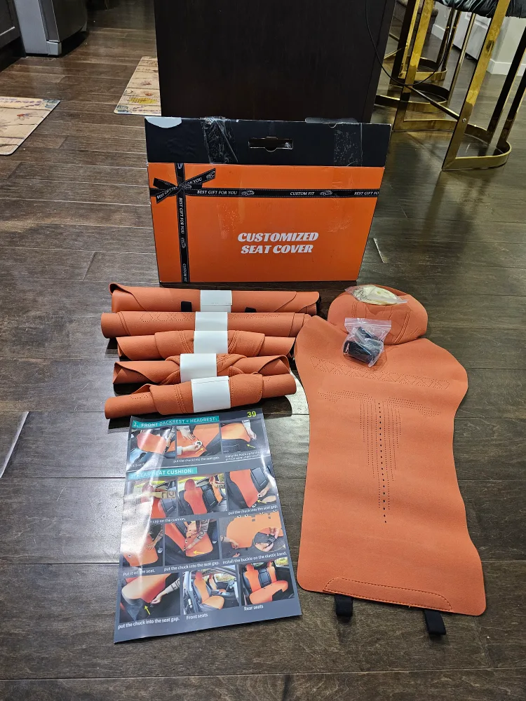 CUSTOMIZED SEAT COVER (New never used in box) image indicator(6)