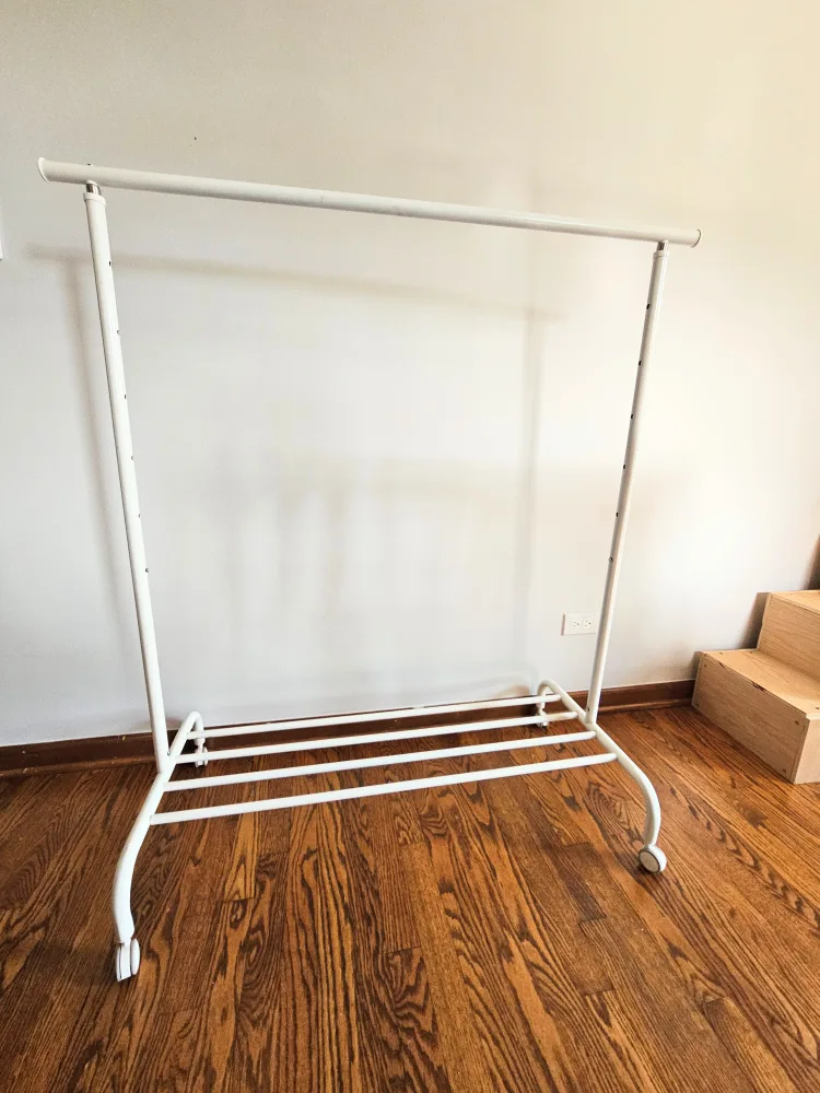 IKEA Rigga Clothes Rack, White thumbnail