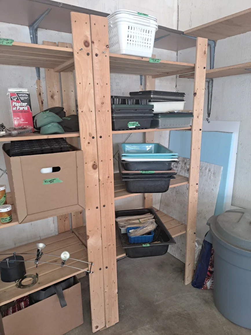 Wooden Shelving Unit - pair thumbnail