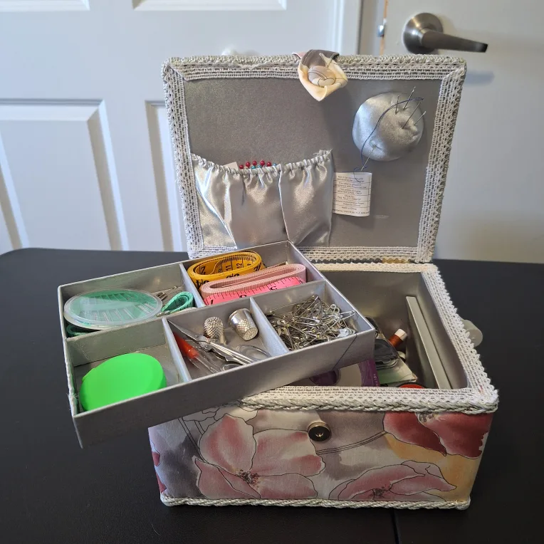 Sewing Kit Basket with Supplies image indicator(6)