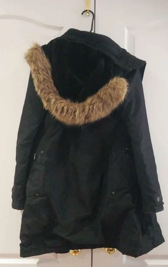 TNA Black Winter Coat - Size XXS image indicator(2)