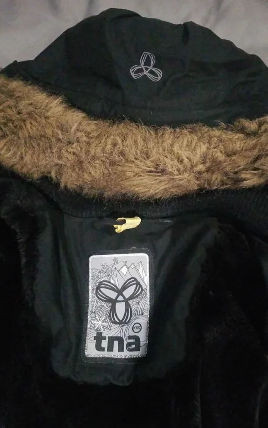 TNA Black Winter Coat - Size XXS image indicator(3)