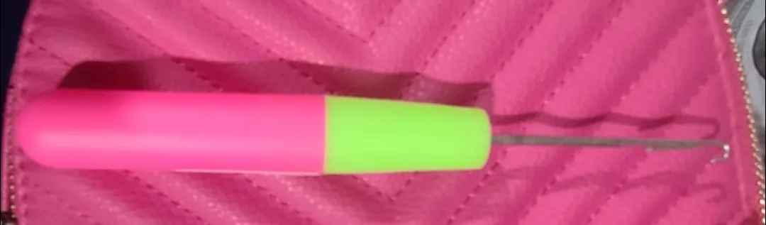 Pink Crochet Hook for hair thumbnail