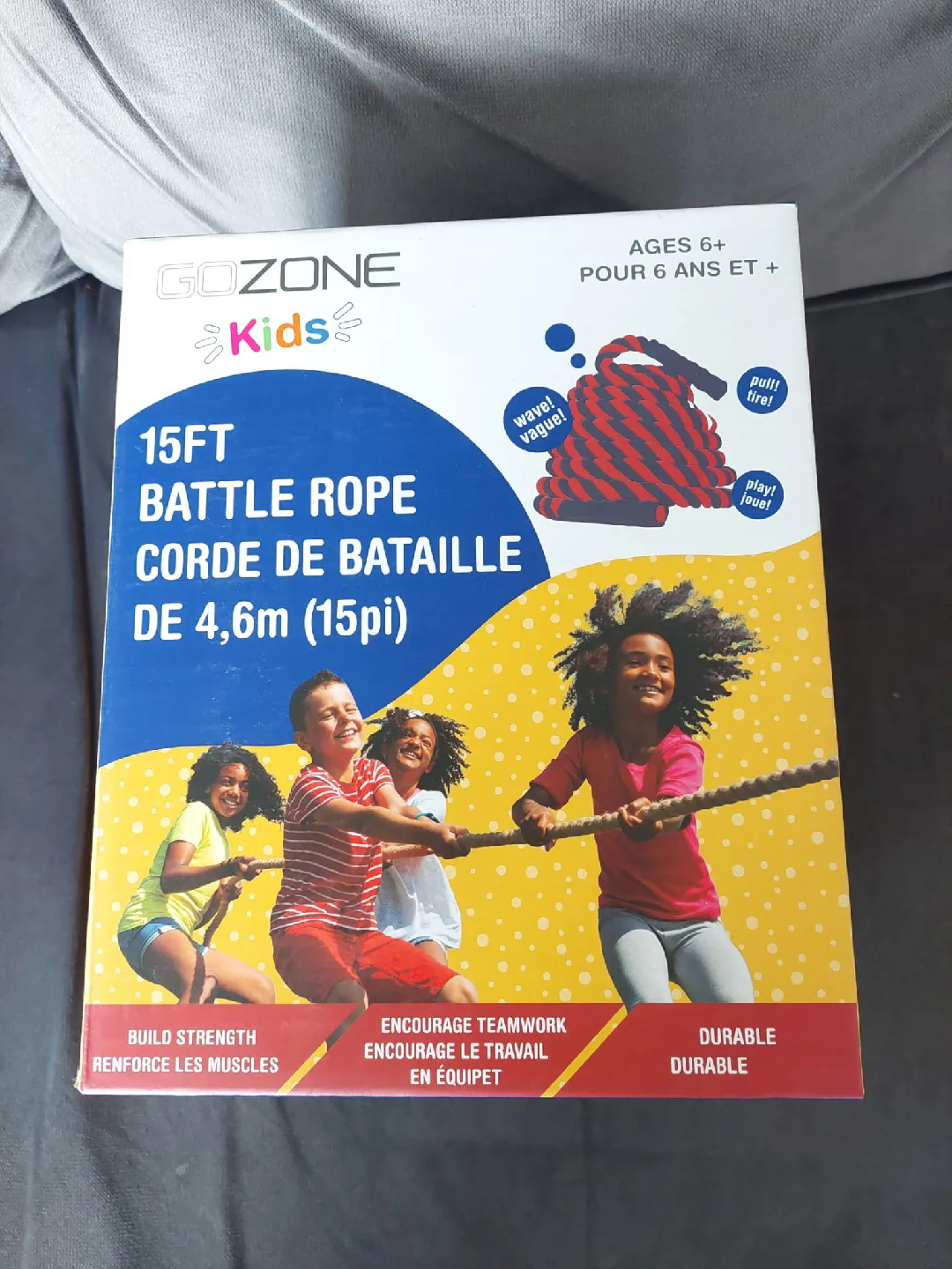 GOZONE ☆KIDS☆ 15 ft. Battle Rope thumbnail