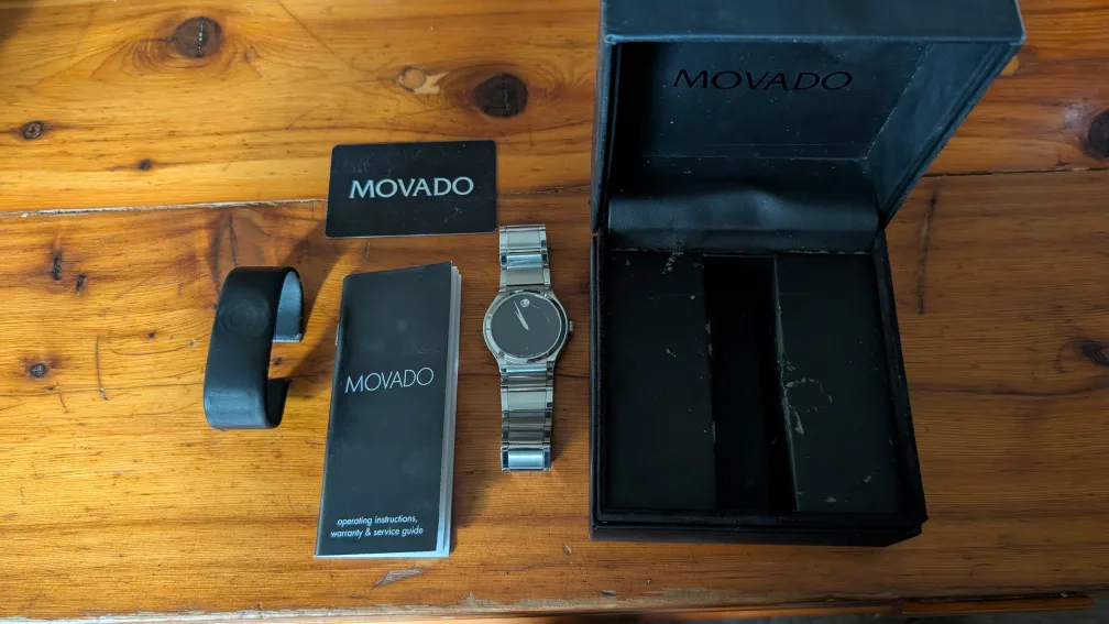 Movado Men's Stainless Steel Watch image indicator(3)