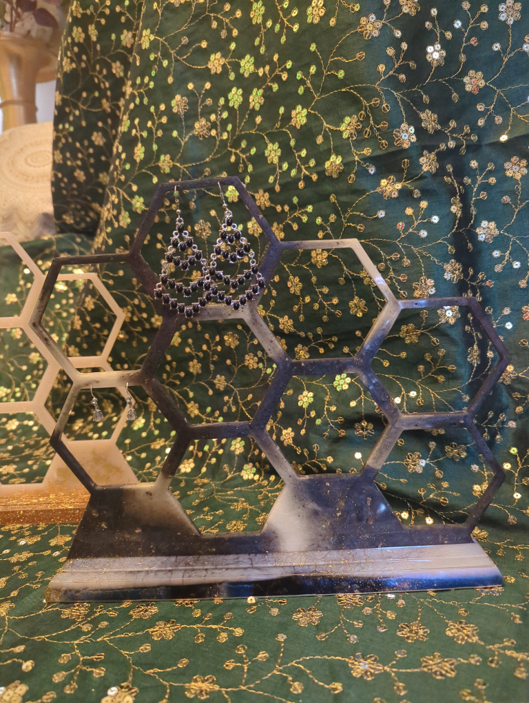 Handmade Hexagon Earring Display Stands - photo 2