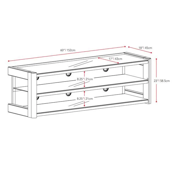 Dark Espresso TV Entertainment Bench image indicator(3)