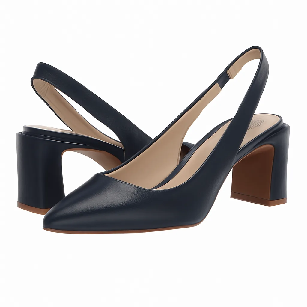 Vince Camuto Women’s Hamden Slingback Pumps – Deep Navy, Size 12 image indicator(8)