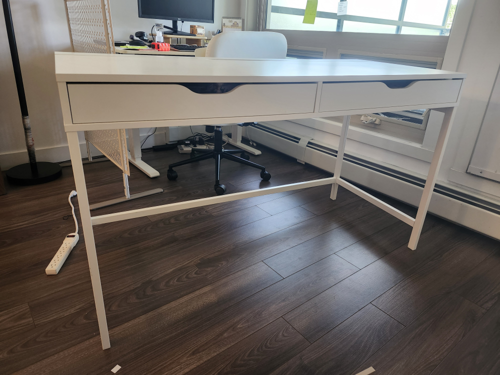 IKEA ALEX Desk with Drawers, White