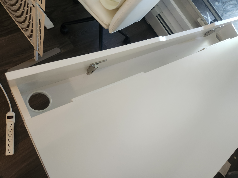 IKEA ALEX Desk with Drawers, White - photo 2
