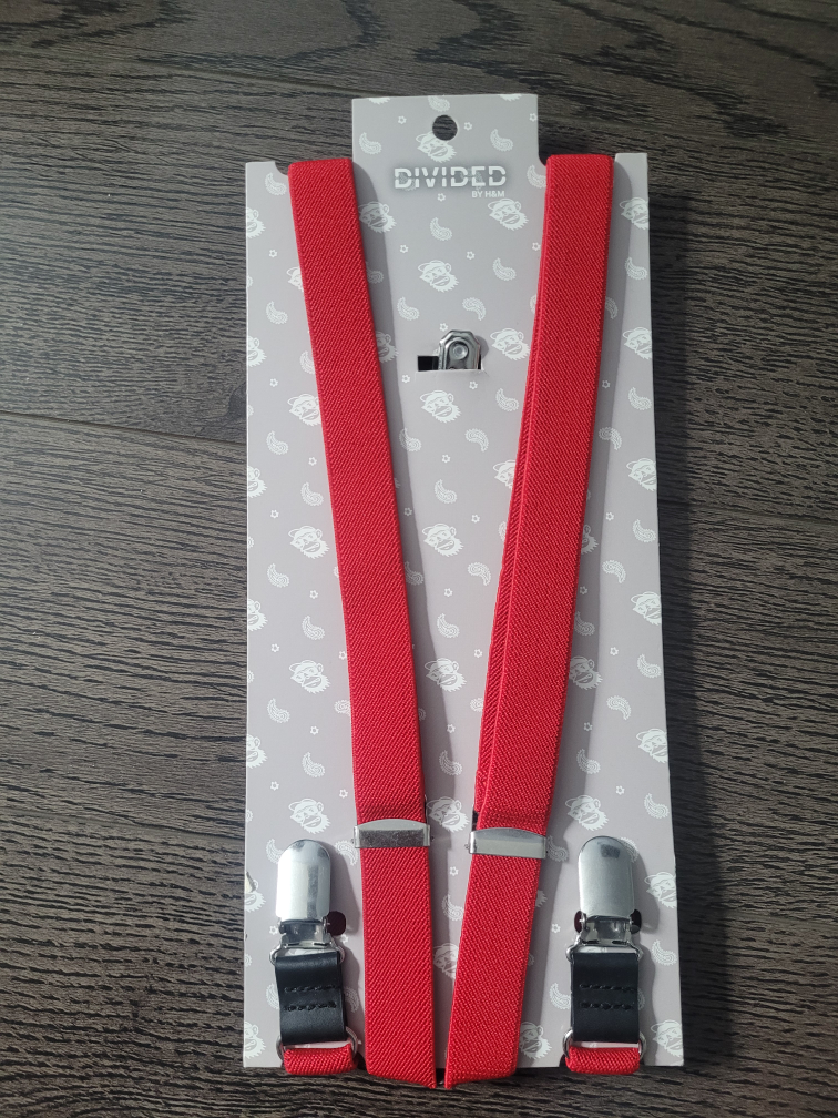 Divided by H&M Red Suspenders