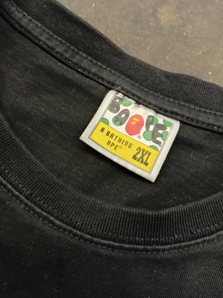 A Bathing Ape BAPE Black T-Shirt - 2XL image indicator(3)