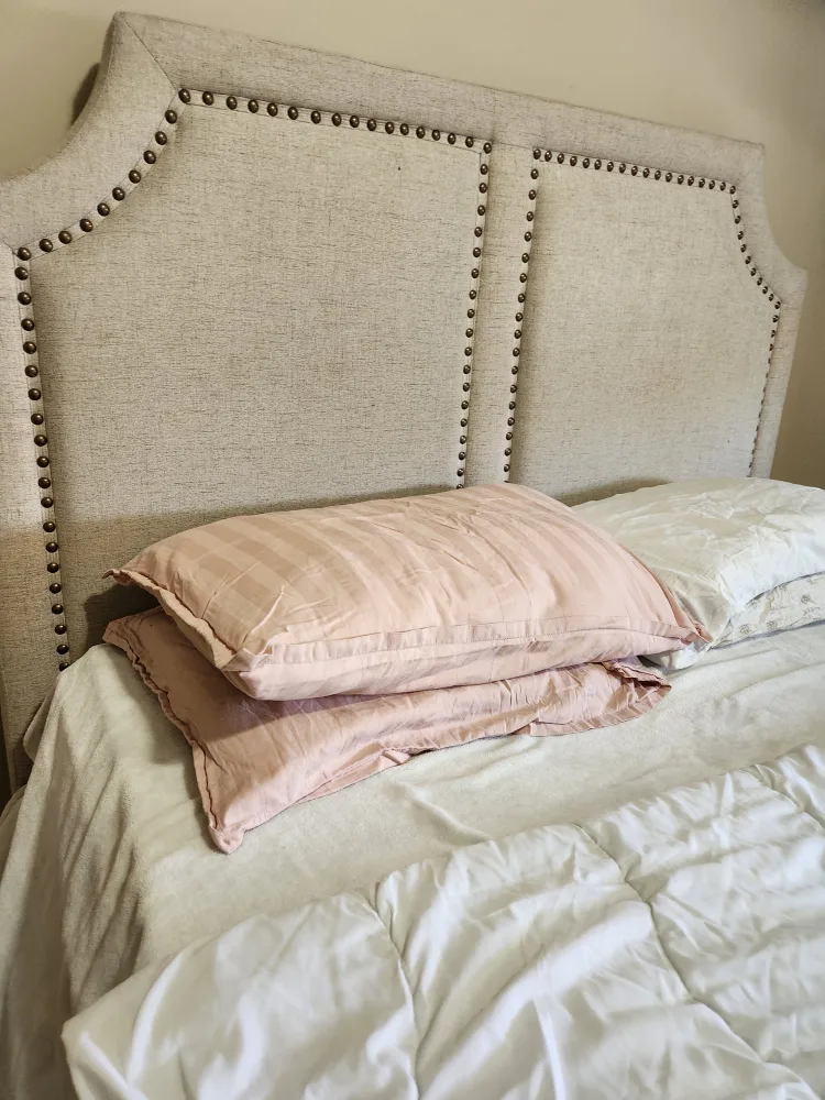 Upholstered Bed Frame with Mattress