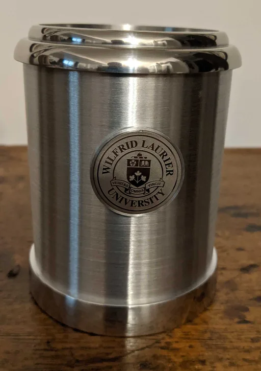 Wilfrid Laurier University pencil holder thumbnail