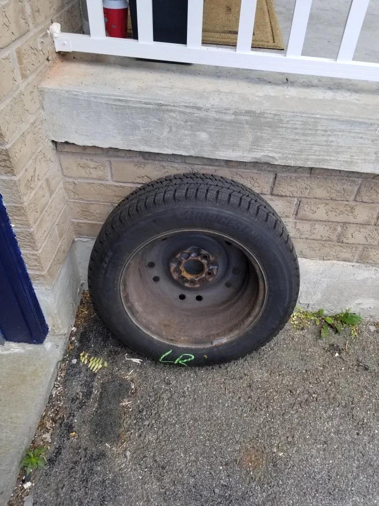 205/60/R16 winter tires and rims, Bridgestone, used one season thumbnail