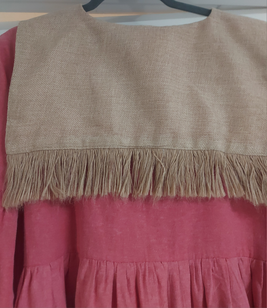 Pink Dress with Elephant Design - photo 4