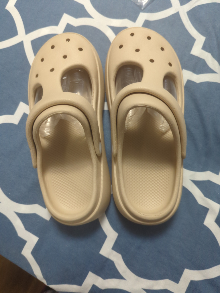 Beige Clogs Size 37-38