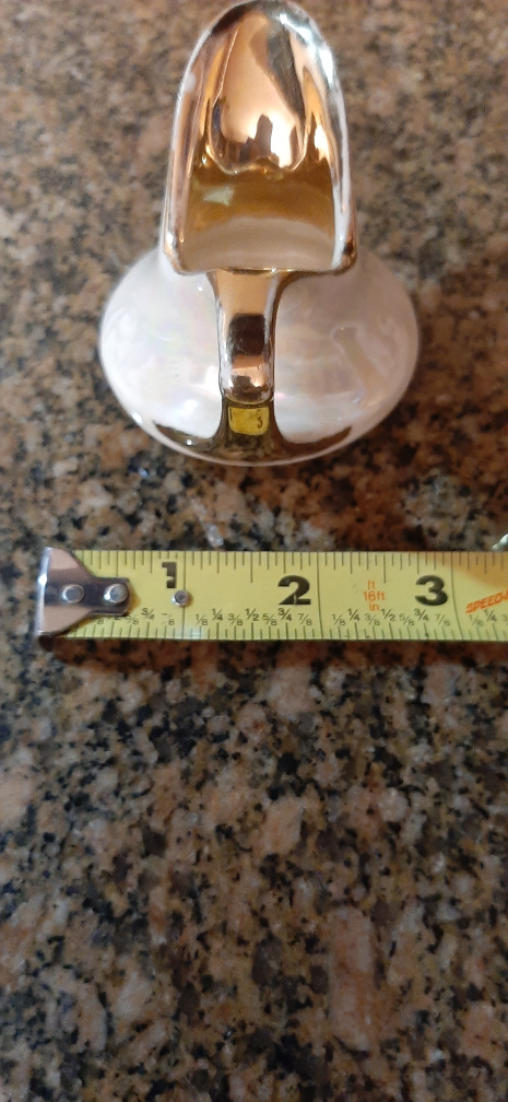 Iridescent glaze & gold minisugar bowl & creamer - photo 3