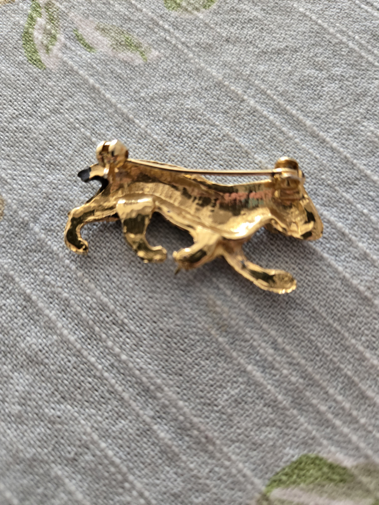 Vintage Tiger Brooch Pin - photo 2