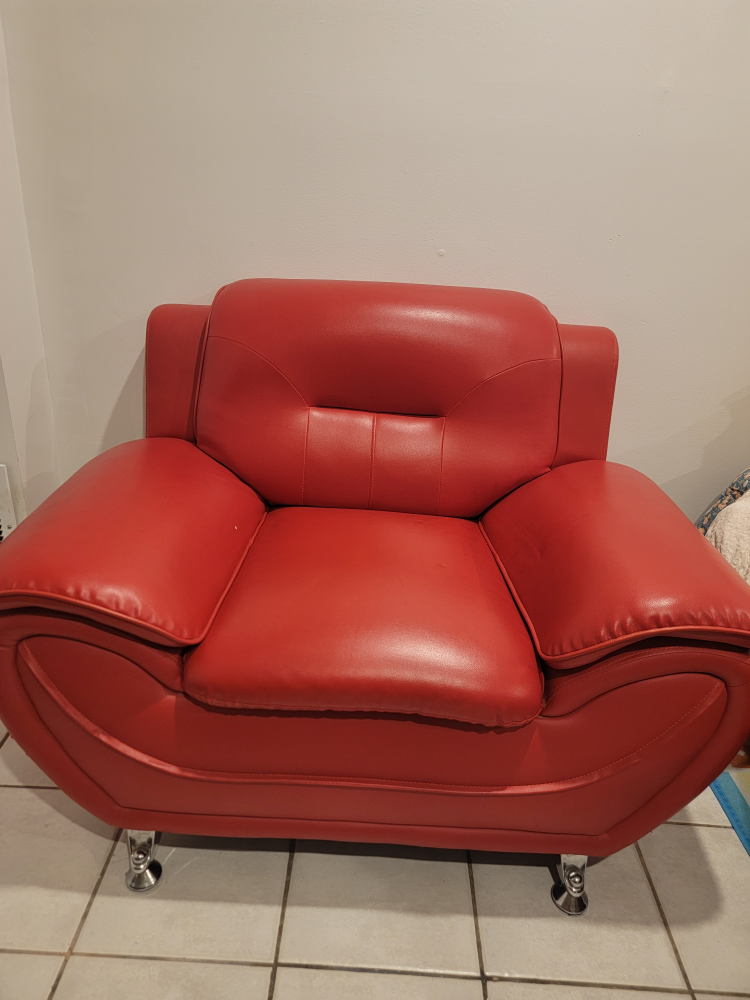 Red Leather Armchair