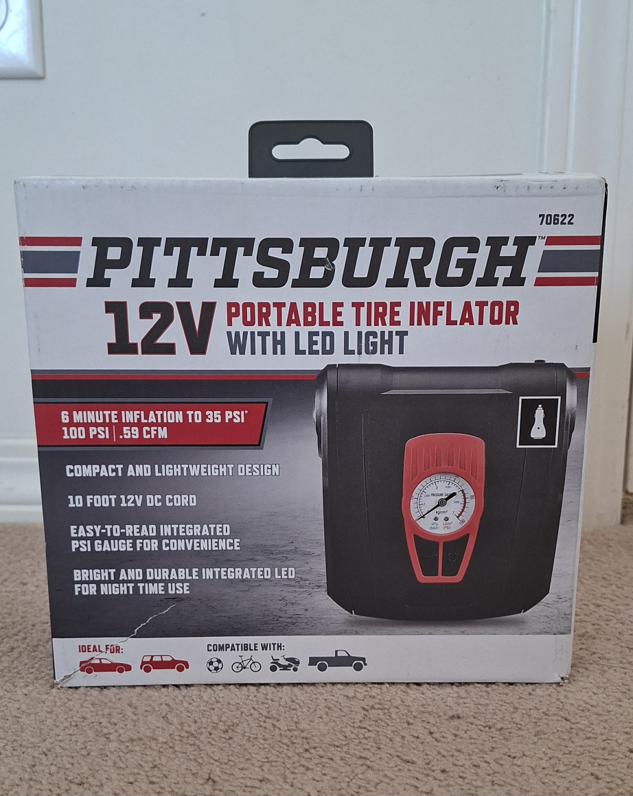 12V Portable Tire Inflator with LED - photo 3