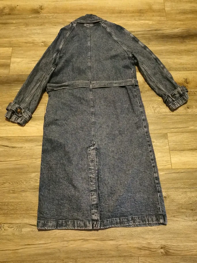 M&S Collection Denim Trench Coat - Size 12 image indicator(5)