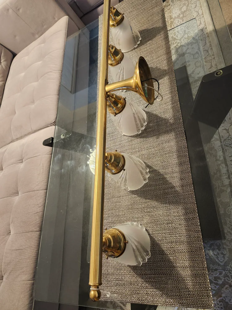 5-Light Brass Ceiling Fixture image indicator(7)