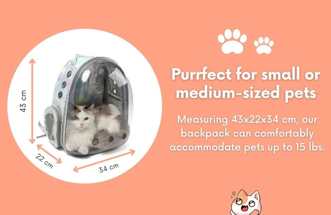 pet carrier Backpack (New never used) image indicator(3)
