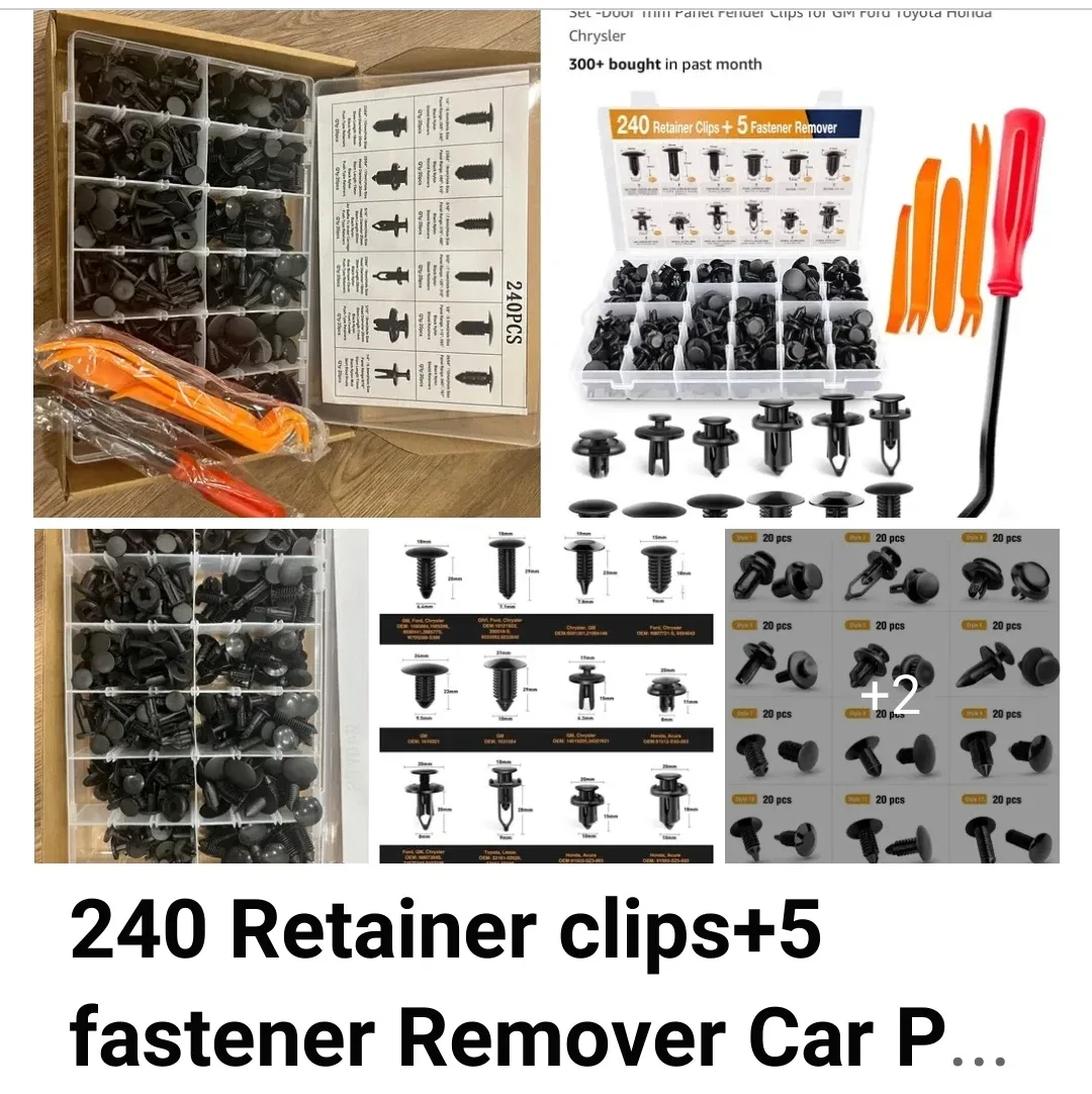 GOOACC 240 Retainer Clips + 5 Fastener Remover Kit thumbnail