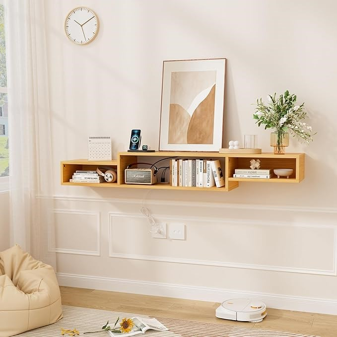 Floating TV Stand Wall Mounted Media Console
