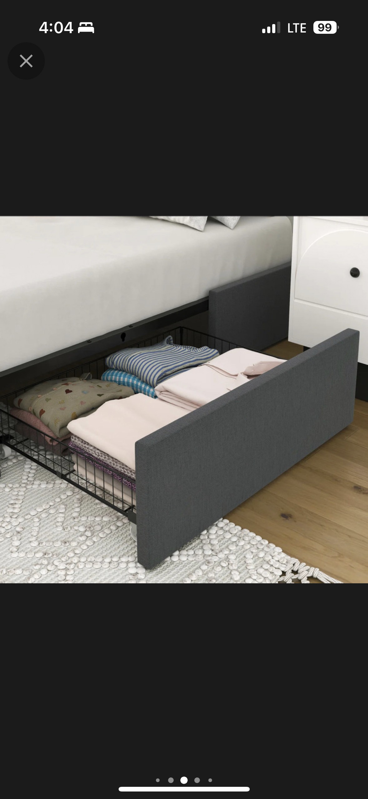Bret Upholstered Storage Full Bed - photo 5