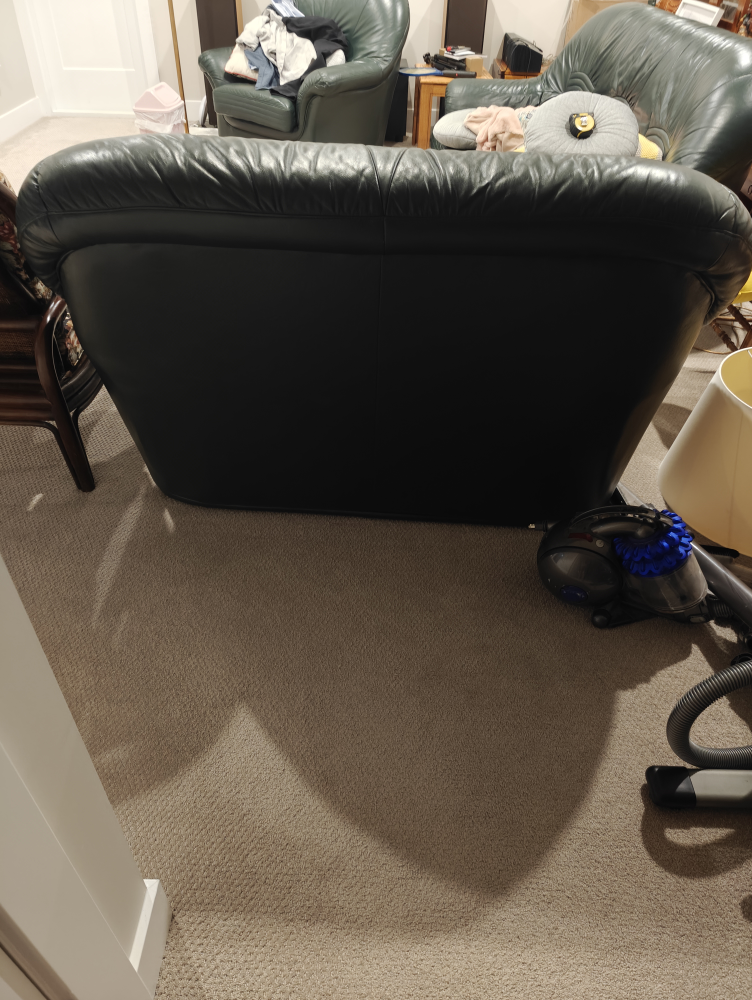 Green Leather Loveseat - photo 2