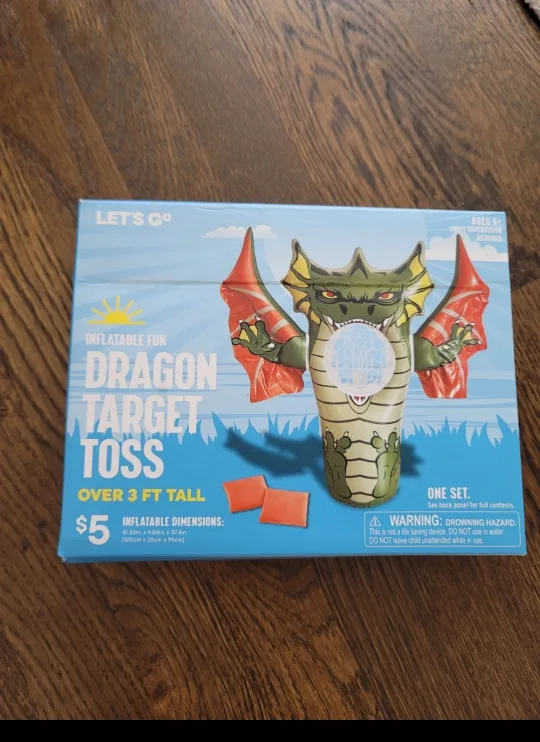 Let's Go Dragon Target Toss - Inflatable Fun! thumbnail