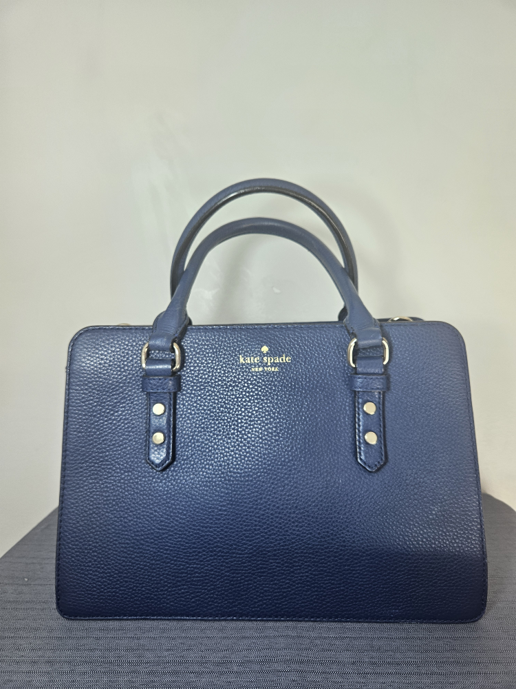 Kate Spade Navy Blue Leather Satchel - photo 3